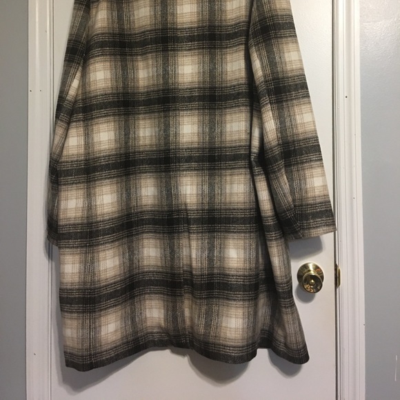 Boohoo Man Big& Tall check single breasted coat - Picture 4 of 4